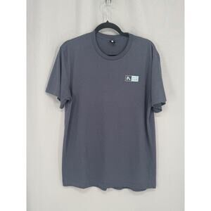 Flylow Shirt Mens Large Gray Drirelease Performance Logo Tee Quick Dry